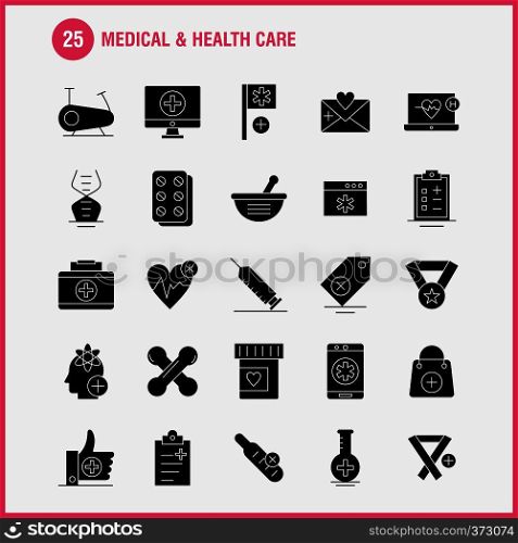 Medical And Health Care Solid Glyph Icon for Web, Print and Mobile UX/UI Kit. Such as: Flask, Medical, Lab, Hospital, Flag, Healthcare, Medical, Hospital, Pictogram Pack. - Vector