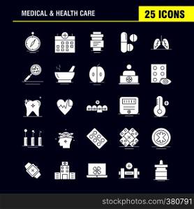 Medical And Health Care Solid Glyph Icon for Web, Print and Mobile UX/UI Kit. Such as: Medical, Browse, Compass, Navigation, Calendar, Medical, Health, Plus, Pictogram Pack. - Vector