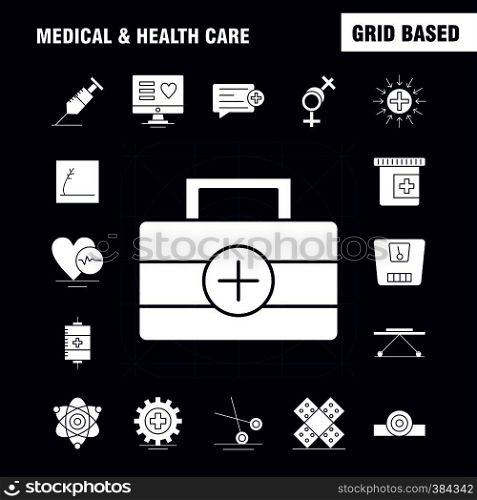 Medical And Health Care Solid Glyph Icon for Web, Print and Mobile UX/UI Kit. Such as: Medical Tool, Scissor, Tool, Tools, Scissor, Projector, Health, Pictogram Pack. - Vector