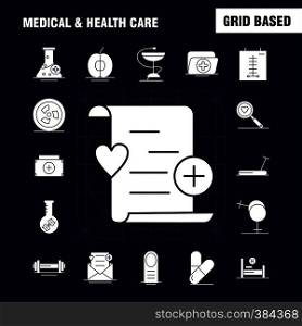 Medical And Health Care Solid Glyph Icon for Web, Print and Mobile UX/UI Kit. Such as: Flask, Hospital, Sign, Medical, Medical, Medicine, Data, Fan, Pictogram Pack. - Vector