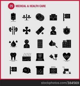 Medical And Health Care Solid Glyph Icon for Web, Print and Mobile UX/UI Kit. Such as: Medical, Chat, Mail, Hospital, Wheelchair, Medical, Hospital, Patient, Pictogram Pack. - Vector