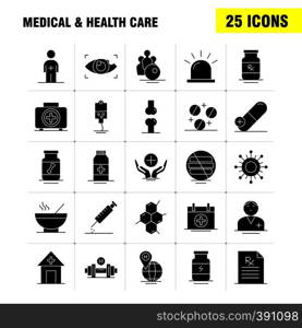 Medical And Health Care Solid Glyph Icon for Web, Print and Mobile UX/UI Kit. Such as: Medical, Eye, Eye Search, Test, Medical, Medicine, Hospital, Pictogram Pack. - Vector