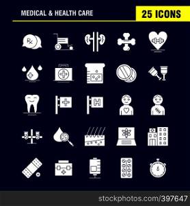 Medical And Health Care Solid Glyph Icon for Web, Print and Mobile UX/UI Kit. Such as: Medical, Chat, Mail, Hospital, Wheelchair, Medical, Hospital, Patient, Pictogram Pack. - Vector