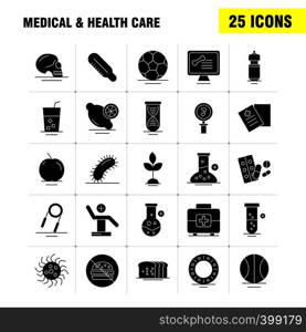 Medical And Health Care Solid Glyph Icon for Web, Print and Mobile UX/UI Kit. Such as: Ear, Medical, Research, Hospital, Medicine, Medical, Pills, Tablet, Pictogram Pack. - Vector