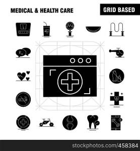 Medical And Health Care Solid Glyph Icon for Web, Print and Mobile UX/UI Kit. Such as: Medical, Health, Bag, Kid, Healthcare, No, Smoking, Medical, Pictogram Pack. - Vector