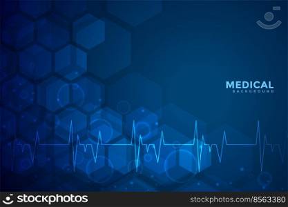 medical and healthcare blue background design