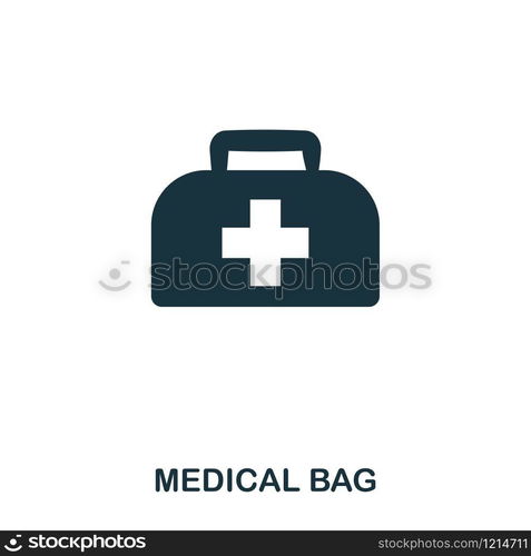 Medical Bag icon. Line style icon design. UI. Illustration of medical bag icon. Pictogram isolated on white. Ready to use in web design, apps, software, print. Medical Bag icon. Line style icon design. UI. Illustration of medical bag icon. Pictogram isolated on white. Ready to use in web design, apps, software, print.