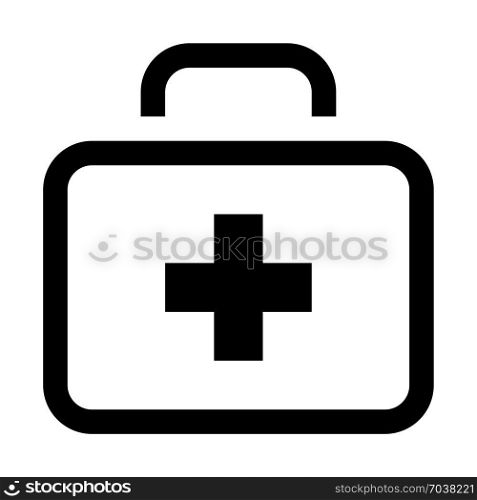 medical bag, icon on isolated background