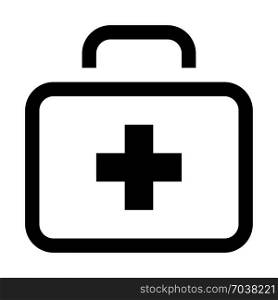 medical bag, icon on isolated background