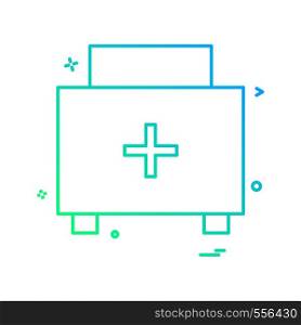 medical bag icon vector design
