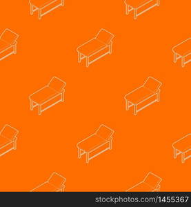 Medical bed pattern vector orange for any web design best. Medical bed pattern vector orange