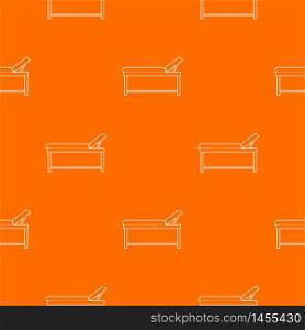 Medical bed pattern vector orange for any web design best. Medical bed pattern vector orange