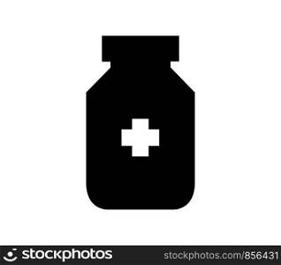Medical bottle icon