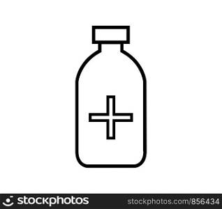 Medical bottle icon