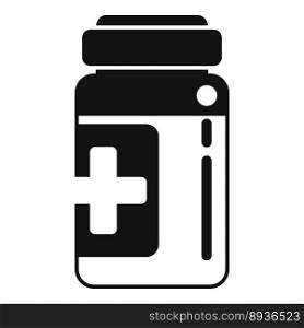 Medical bottle icon simple vector. Bacteria drug. Pill food. Medical bottle icon simple vector. Bacteria drug
