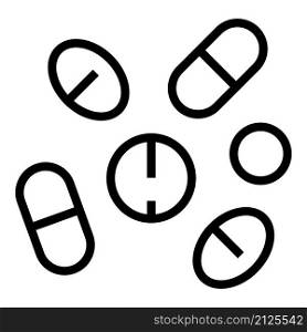Medical capsule pill icon outline vector. Pharmacy pill. Health emergency. Medical capsule pill icon outline vector. Pharmacy pill