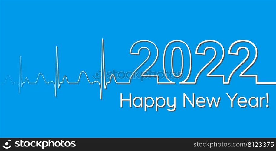 Medical Christmas banner, 2022 happy new year