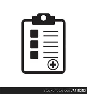 medical clipboard icon vector design illustration