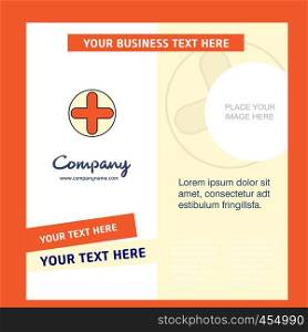 Medical Company Brochure Template. Vector Busienss Template