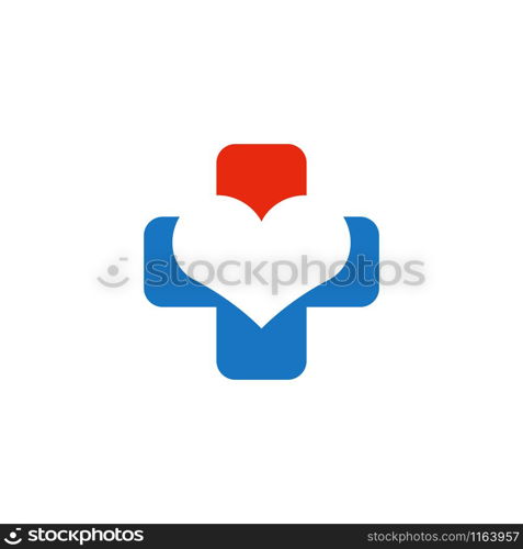 Medical cross graphic design template vector isolated