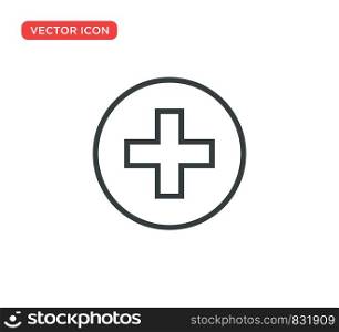 Medical Cross Icon Vector Illustration Design
