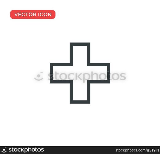 Medical Cross Icon Vector Illustration Design