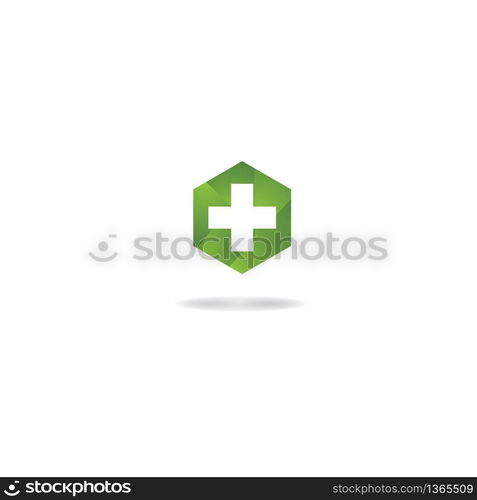 Medical cross logo template vector icon design