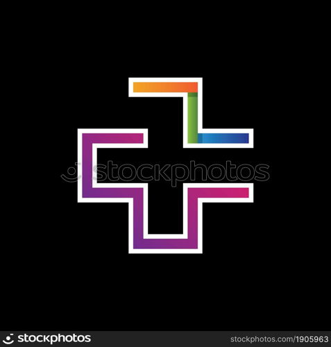 Medical cross logo template vector icon design