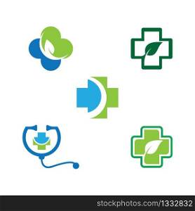Medical cross logo template vector icon illustration design