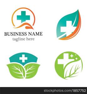 Medical cross logo template vector icon set design