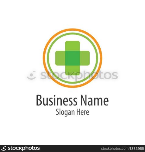 Medical cross logo vector icon illustration design