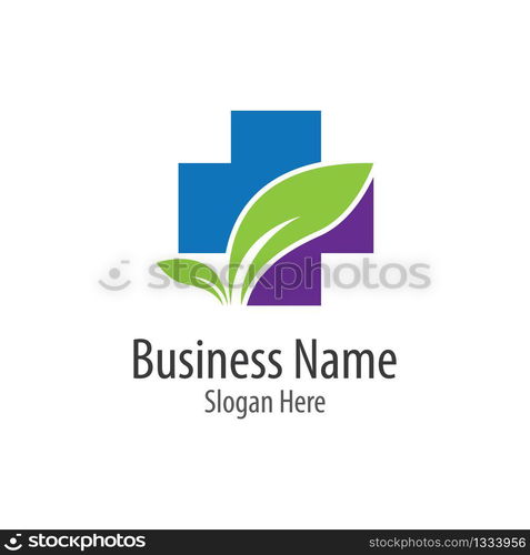 Medical cross logo vector icon illustration design