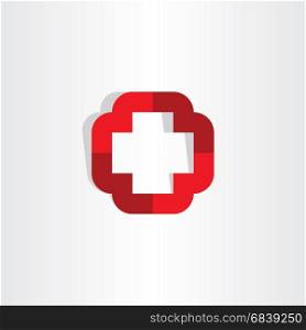 medical cross symbol icon logo vector