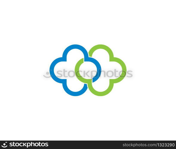 Medical cross vector icon illustration design