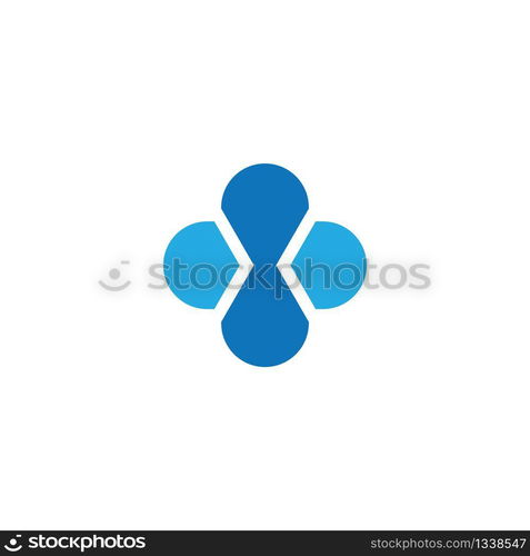 Medical cross vector icon illustration design