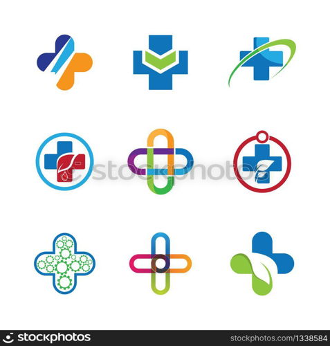 Medical cross vector icon illustration design