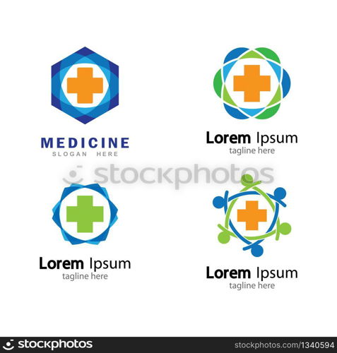 Medical cross vector icon illustration design