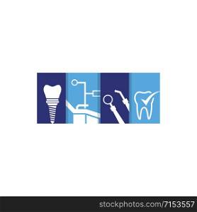 Medical Dental Logo Design. Dentist and dentistry clinic vector logo design.