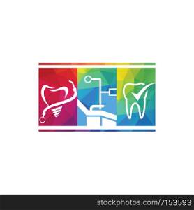 Medical Dental Logo Design. Dentist and dentistry clinic vector logo design.