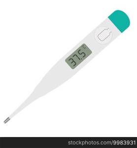 medical digital thermometer icon on white background. thermometer symbol. flat style. medical electronic thermometer sign. 