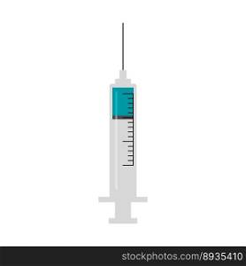 Medical disposable syringe with needle. Applicable for vaccine injection, vaccination illustration. Plastic syringe with needle. Vector illustration. Isolated on a white background. Medical disposable syringe with needle. Applicable for vaccine injection, vaccination illustration. Plastic syringe with needle. Vector illustration. Isolated on a white background.