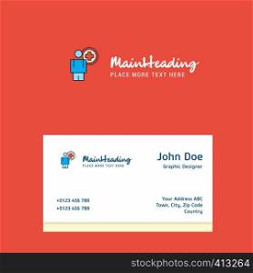 Medical doctor logo Design with business card template. Elegant corporate identity. - Vector