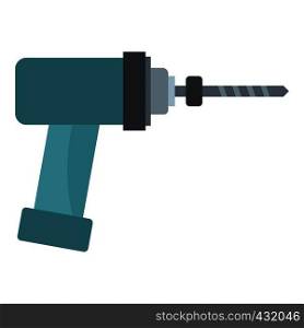 Medical drill icon flat isolated on white background vector illustration. Medical drill icon isolated