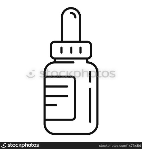 Medical dropper icon. Outline medical dropper vector icon for web design isolated on white background. Medical dropper icon, outline style