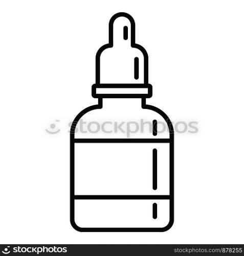 Medical dropper icon. Outline medical dropper vector icon for web design isolated on white background. Medical dropper icon, outline style