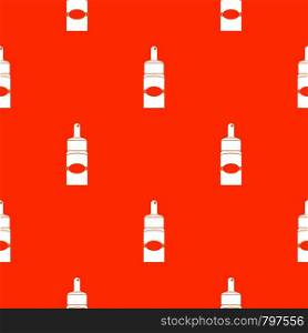 Medical drops pattern repeat seamless in orange color for any design. Vector geometric illustration. Medical drops pattern seamless
