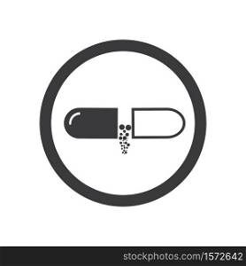 Medical Drug Vector icon Illustration design template