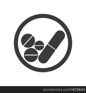 Medical Drug Vector icon Illustration design template