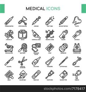 Medical Elemennts , Thin Line and Pixel Perfect Icons