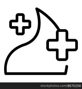 Medical face foam icon outline vector. Cosmetic care. Cream shave. Medical face foam icon outline vector. Cosmetic care